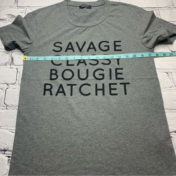 SHESHOW Savage Classy Bougie Ratchet Short Sleeve Crew Neck Tee Shirt - Picture 3 of 6